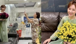 Hình ảnh Hari Won sang chúc Tết nhà mẹ chồng ngày đầu năm khiến fans rần rần thích thú