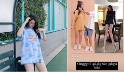Khoe giảm còn 39kg, Linh Ka khiến dân tình hú hồn đôi chân dài siêu thực
