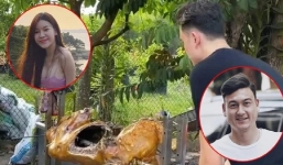 Lâm Tây đuợc nhà gái mổ bò đãi tiệc siêu to, netizen háo hức chờ uống rượu mừng