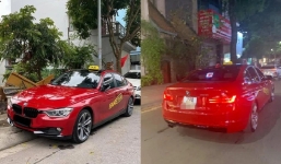 Sự thực về chiếc BMW tiền tỉ gắn 'mào' taxi chạy trên phố Hà Nội khiến người đi đường 'lác mắt'