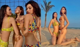 Bộ 3 Lan Ngọc - Tú Hảo - Thùy Anh pose dáng quá đà, phải triệu hồi cao nhân trị xương khớp