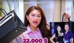 'Cháu gái Đàm Vĩnh Hưng' khoe màn đập hộp đồ hiệu, quần đùi 'sương sương' cũng 47 triệu đồng