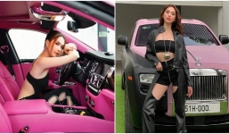 Tạo dáng bên Rolls-Royce 30 tỷ, Ngọc Trinh lại bị dân tình soi ra đồ cô mặc là đạo nhái