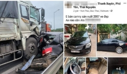 Vừa được chủ đăng bán trước đó vài tiếng, 'xế hộp' Camry đã gặp biến trên cao tốc