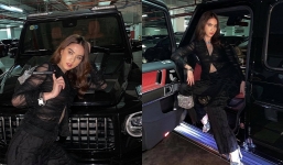 Ngọc Trinh tạo dáng bên 'xế hộp' giống Tuấn Hưng vừa tậu, dân tình lại réo tên Nathan Lee