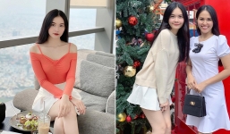 'Thần đồng catwalk' cao 1m75 khoe mẹ U40 trẻ đẹp như chị em gái