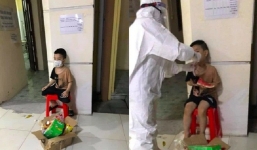Bé trai 6 tuổi một mình ngơ ngác nhận kết quả dương tính SARS-CoV-2 đã được đến ở cùng mẹ