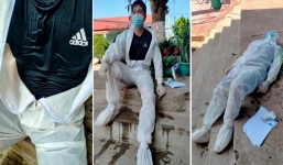 Xót xa hình ảnh cán bộ y tế Điện Biên kiệt sức, ướt đẫm mồ hôi vì mặc đồ bảo hộ 4-8 tiếng/ngày