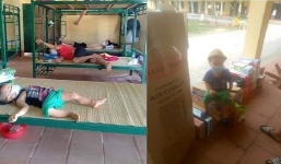 Bé trai chui gầm giường trong khu cách ly được ưu tiên cho về nhà ông bà nội cách ly