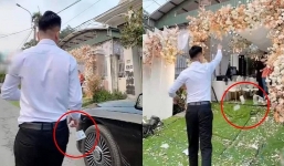 Cay cú vì bị cắm sừng, 'soái ca' mang cả xấp tiền 500k rải khắp đám cưới người yêu cũ 