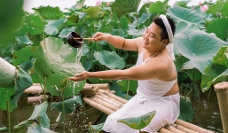 Khuấy đảo mùa sen khi diện yếm trắng e ấp, nam thanh niên khiến hội chị em cũng phải chào thua