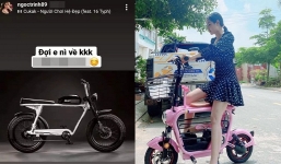 Chán siêu xe 4 bánh, Ngọc Trinh tậu ngay siêu xe đẹp điện có giá ngang ngửa SH mode