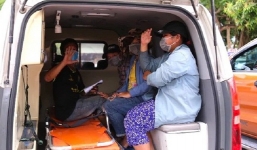 Về tới quê nhà Nghệ An, 4 mẹ con đạp xe từ Đồng Nai gửi lời cảm ơn tất cả mọi người