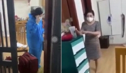 Không chịu đi cách ly, chị gái đứng cãi tay đôi với công an: 'Tôi là F1, đâu phải tội phạm'