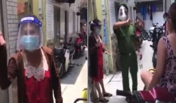 Thấy chủ trọ và khách cãi nhau căng thẳng, chiến sĩ CA  có pha xử lý đi vào lòng người, được cả xóm vỗ tay