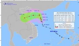 Bão số 7 diễn biến khó lường vì tương tác với không khí lạnh sắp tràn xuống miền Bắc