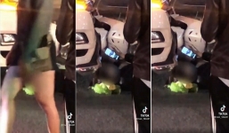 Gặp tai nạn giữa đường phố Hà Nội, cô gái có hành động vừa thương vừa buồn cười 