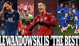 Messi trượt giải The Best, báo châu Âu hả hê vì 'cuộc đời công bằng với Lewandowski'