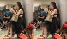 Cô gái gây tranh cãi vì mặc thời trang kiệm vải đến sân bay Tân Sơn Nhất