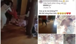 Vợ kéo hội bạn đi đánh ghen, chồng lấy thân che chắn cho nhân tình rồi vùng lên phản dame