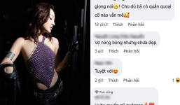 Mặc yếm tím hát Như lời đồn, Bảo Anh khiến nhiều người thắc mắc 'vòng 1 bốc hơi đâu mất?'