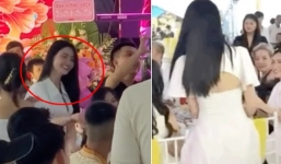 Nhường hoa cưới cho Hoà Minzy, bạn gái tin đồn cầu thủ Quang Hải gây tranh cãi