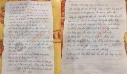 Vụ bố ôm con gái nhảy cầu Cửa Đại: Quặn lòng 2 bức thư tuyệt mệnh người chồng để lại