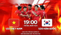 Trực tiếp U23 Việt Nam vs U20 Hàn Quốc, link xem trực tiếp U23 Việt Nam vs U20 Hàn Quốc: 19h00 ngày 19/04
