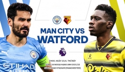 Trực tiếp Man City vs Watford, link xem trực tiếp Man City vs Watford: 21h00 23/04/2022