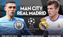 Trực tiếp Man City vs Real Madrid, link xem trực tiếp Man City vs Real Madrid: 02h00 ngày 27/04