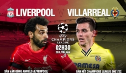 Trực tiếp Liverpool vs Villarreal, link xem trực tiếp Liverpool vs Villarreal: 02h00 ngày 28/04