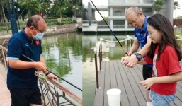 Thầy Park tranh thủ tìm 'thú vui' riêng trong ngày U23 Việt Nam nghỉ tập