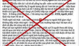 Cô gái tung tin '300 người trốn khỏi vùng dịch corona' bị phạt 12,5 triệu đồng