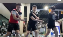 Xuân trường nhắng nhít dạy bạn Hàn Quốc 'nhảy điệu gãy tay' của Sơn Tùng