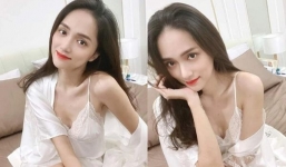 Hương Giang e ấp với váy ngủ mỏng manh hậu tin đồn ngày càng kém sắc