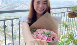 Vừa nhận nhẫn kim cương Á hậu Thuý Vân đã tiết lộ ngay đám cưới