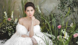 Ngọc Trinh khiến fan thổn thức khi bất ngờ tung bộ ảnh mặc váy cô dâu