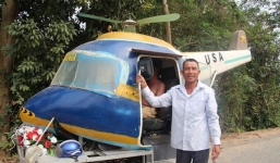 Người đàn ông Nghệ An sáng chế 'ô tô bay' bằng 2 xe máy cũ