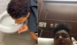 Thanh niên nhiễm Covid-19 sau khi thực hiện thử thách liếm bồn cầu