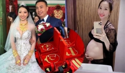 Cô dâu đeo 30 cây vàng tiết lộ bí quyết giữ lửa tình yêu dù mang thai tháng thứ 7