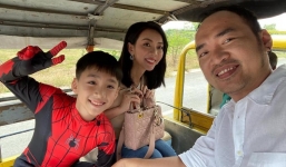 Thu Trang - Tiến Luật khoe ảnh con trai mới 6 tuổi đẹp chuẩn 'soái ca' tương lai