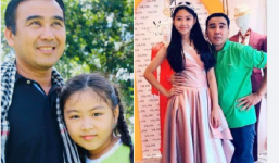 Hình ảnh MC Quyền Linh nhỏ bé bên con gái: Ai rồi cũng phải lớn chỉ có bố mẹ là già đi