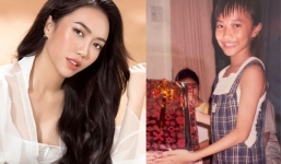 Diệu Nhi khoe ảnh thời buộc tóc 2 bên, hơi đen nhưng fan khen duyên từ bé