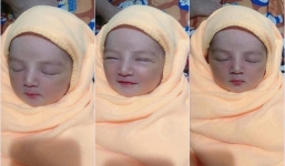 Em bé sở hữu gương mặt thiên thần vừa ra đời đã gây 'sốt' mạng