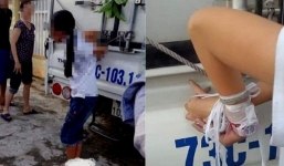Bé gái bị ông ngoại và mẹ trói tay 'bêu' ngoài đường vì nghi trộm tiền