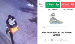 Đi bạo động, thanh niên Mỹ vẫn kịp 'loot' đôi giày Nike Air Mag gần 800 triệu đồng về dùng