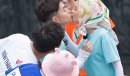 'Bạn gái đại gia' của Ngô Kiến Huy tình tứ bên chàng trai từng khóa môi say đắm