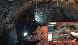 Vừa mua nhà, người đàn ông phát hiện hang động cổ được giấu kín hàng trăm năm