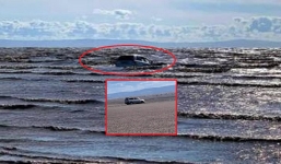 Hẹn hò ngoài bờ biển quên giờ giấc, cặp đôi nhận cái kết giữa mênh mông