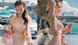 Ngọc Trinh thoát kiếp 'gầy trơ xương' lại bị soi góc nghiêng 'có vấn đề'